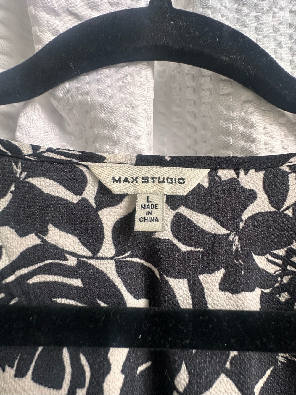 Max Studio Black Floral Print Midi Dress - Picture 3 of 4